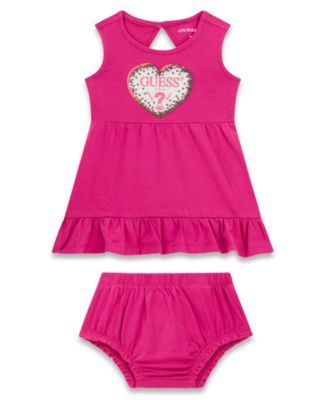 Baby Girls' Sleeveless Dress and Matching Bloomer
