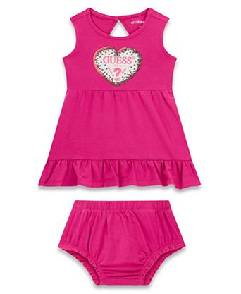 Baby Girls' Sleeveless Dress and Matching Bloomer