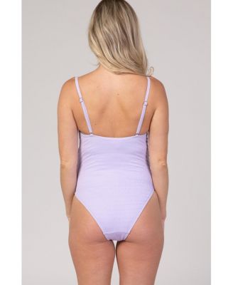 Maternity Smocked One-Piece Swimsuit
