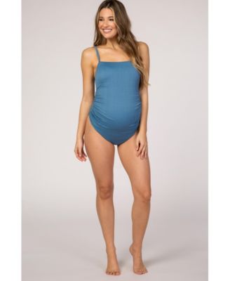 Maternity Smocked One-Piece Swimsuit