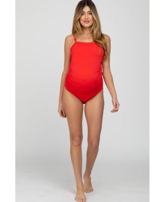 Maternity Smocked One-Piece Swimsuit