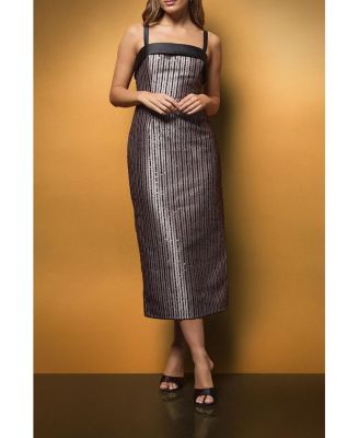 Women's Muse Beaded Sequin Midi Dress