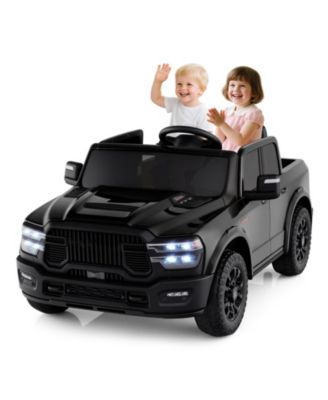 2 Seater 24V Ride on Toy for Big Kids Licensed Ram Truck with Remote and Music