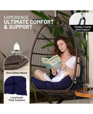 Egg Swing Chair - Indoor/Outdoor Hanging Chair with Stand