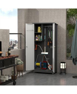 Outdoor Waterproof Storage Cabinet with Shelves