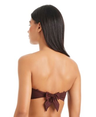 Women's Tie-Back Bandeau Bikini Top