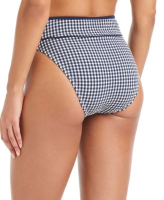 Women's Check Me Out High-Waist Swim Bottoms