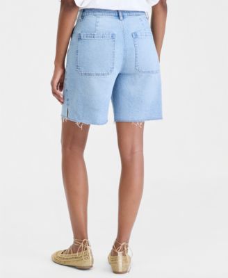 Women's A-line Denim Utility Shorts