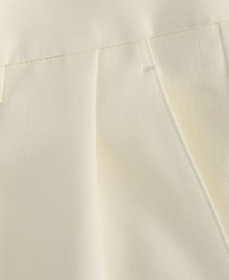 Women's High-Rise Crepe Bermuda Shorts