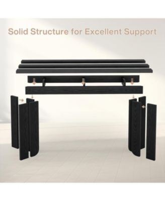 70.9-Inch Long TV Stand, Farmhouse Sofa Console Table with Widened Tabletop