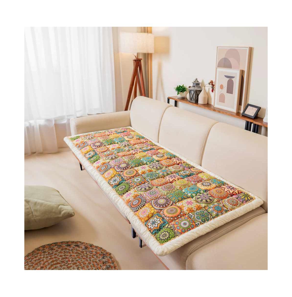 FunnyFuzzy Garden Chic Cotton Sofa Seat Pad