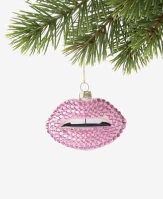 Beauty Boom Glass Jeweled Lips Ornament
