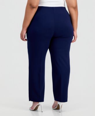 Plus Size Hollywood Slim-Fit Ankle Pants