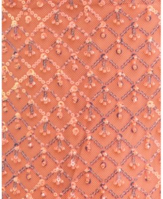 Juniors' Embellished Straight-Neck Strapless Gown 