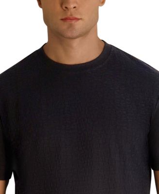 Men's Textured Short-Sleeve Crewneck T-Shirt