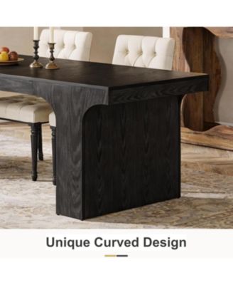 Large Dining Table for 6-8 People, 70.9" Long Wooden Kitchen Dinner Table