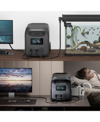 614Wh-1000W Portable Power Station with Bidirectional Fast AC Charging