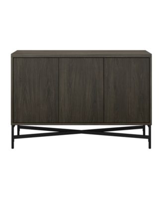 Brighton 48" Wide Rectangular Fluted Buffet Table