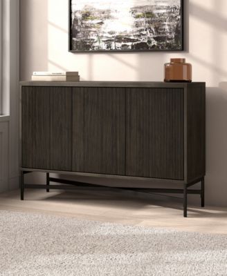 Brighton 48" Wide Rectangular Fluted Buffet Table