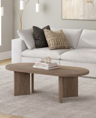 Alma 48" Wide Oval Coffee Table