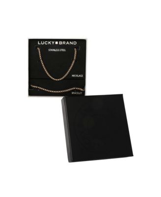 Men s Rope Chain Necklace & Bracelet Set