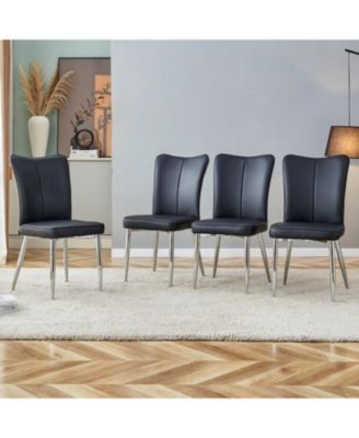 4 Modern Minimalist Dining Chairs