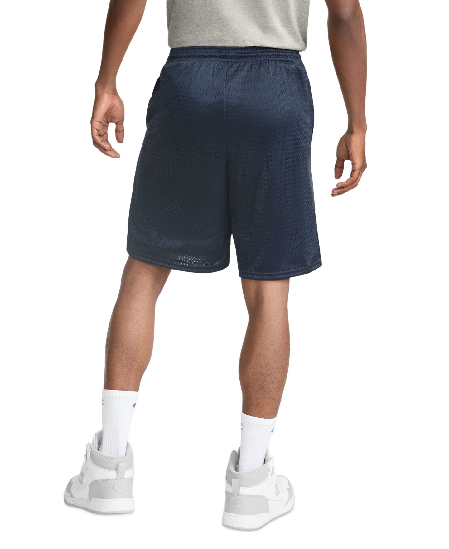 Мужские шорты Champion Regular-Fit Mesh, цвет: Тёмно-синий — фото 3