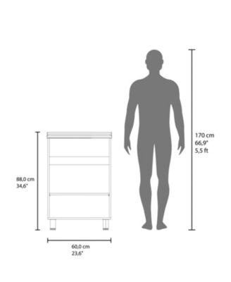 Demolotion Utility Sink Cabinet with Dual Compartments and Storage, Modern Design