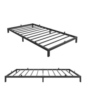 6 Inch Twin Metal Platform Bed Frame Low-Profile No Box Spring 700 Lbs Load Capacity Easy Assembly Noiseless