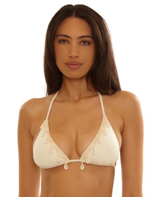 Women's Caught In The Net Cheryl Triangle V-Neck Top