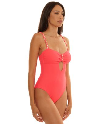 Women's Bandeau Neck Braided One-Piece Swimsuit