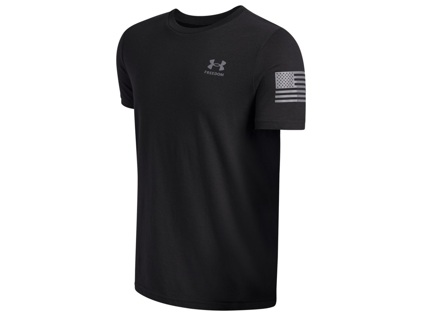 Детская футболка Under Armour Freedom Flag с принтом флага, цвет: Чёрный — фото 3