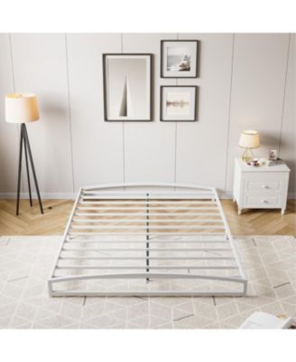 Full Low Bed Frame 6 Inch Heavy Duty Metal Platform Mattress Foundation Noise-Free No Box Spring Easy Assembly