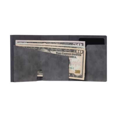 Men's Card Block Wallet RFID Blocking Credit Card Holder PU Leather