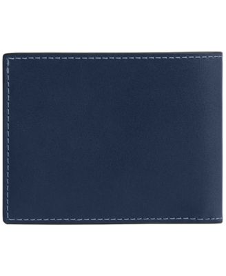 Men's Slim Billfold Natural Full-Grain Leather Wallet
