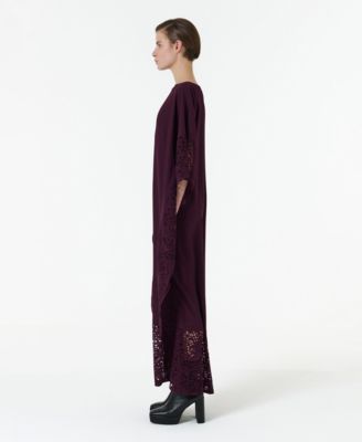 Women's Laser-Cut Kaftan Dress