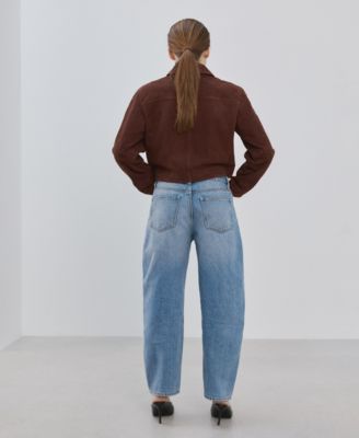 Women's High-Waisted Barrel Jeans
