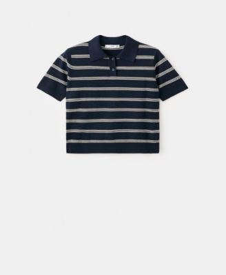 Women's Knitted Polo-Neck Sweater