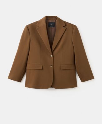 Women's Flap Pockets Straight Blazer