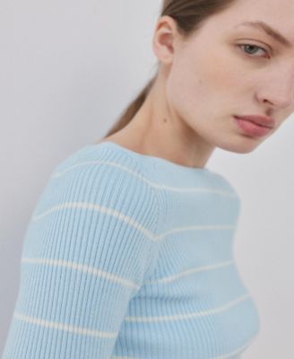 Women's Boat-Neck Knitted Sweater