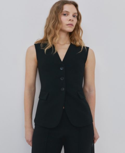 Женские куртки MANGO Women's Fitted Suit Waistcoat