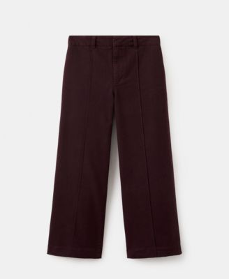 Women's Seam Detail High-Waisted Wide Leg Jeans