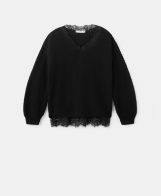Women's Lace Knit Jumper Sweater