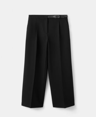 Women's Belt Straight-Fit Pants