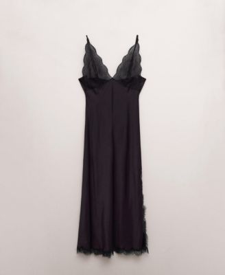 Women's Slit Lace Dress