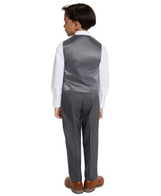 Little Boys 4 Piece Vest Set