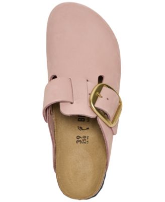 Women's Boston Big Buckle Nubuck Leather Clogs from Finish Line