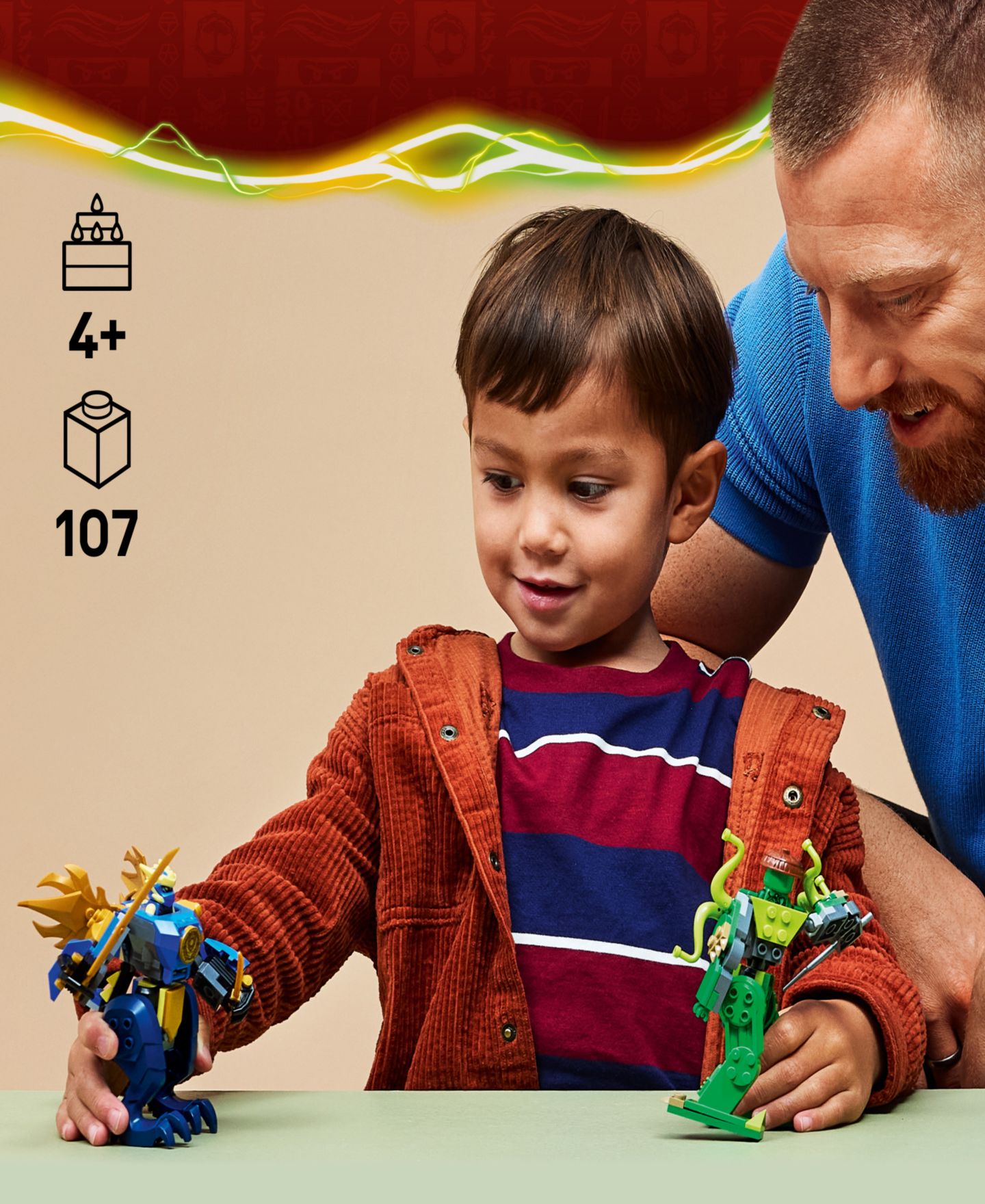 Детский конструктор LEGO® Ninjago Jay's Dragon Mech Fight Building Set, 71853 — фото 2