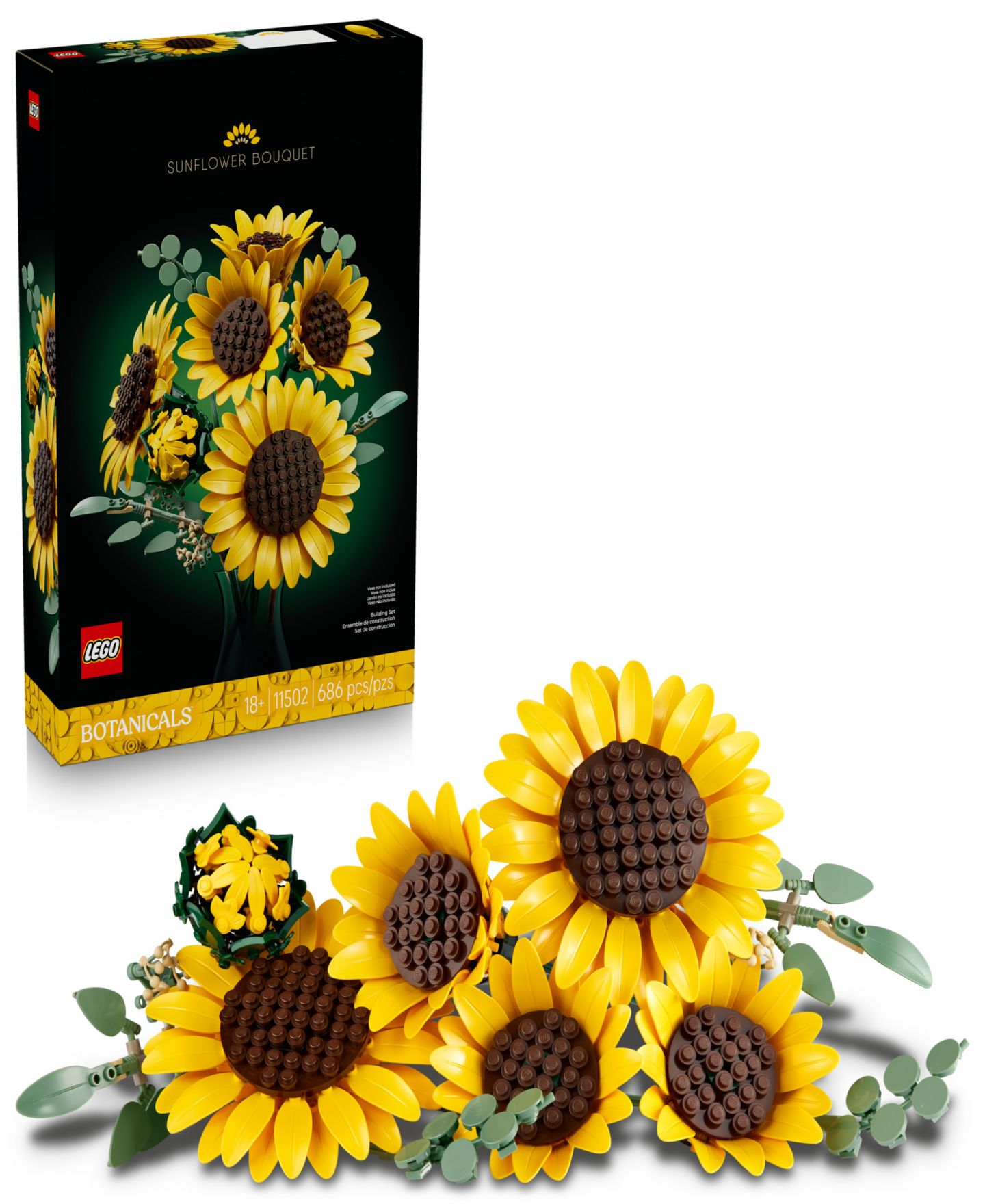 Детский конструктор LEGO® Botanicals Sunflower Bouquet Building Set, 11502 — фото 1