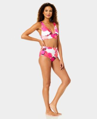 Women's Soft Shirred Band Swim Bikini Top